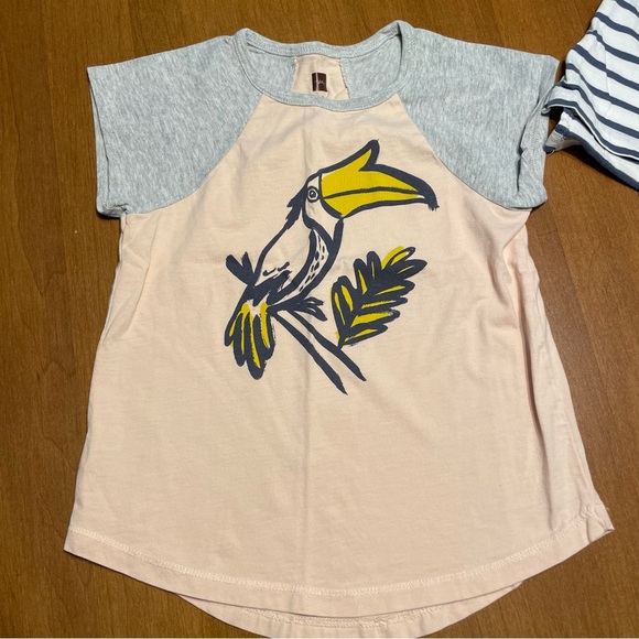 Tea Collection Lot of 3 Girls' Tropical Graphic Tee & Tank Top Bundle Size 4 - Picture 4 of 8